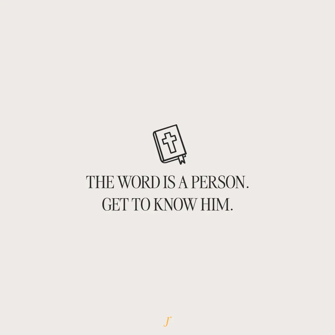 The Word Is A Person. Get To Know Him. - The Project J