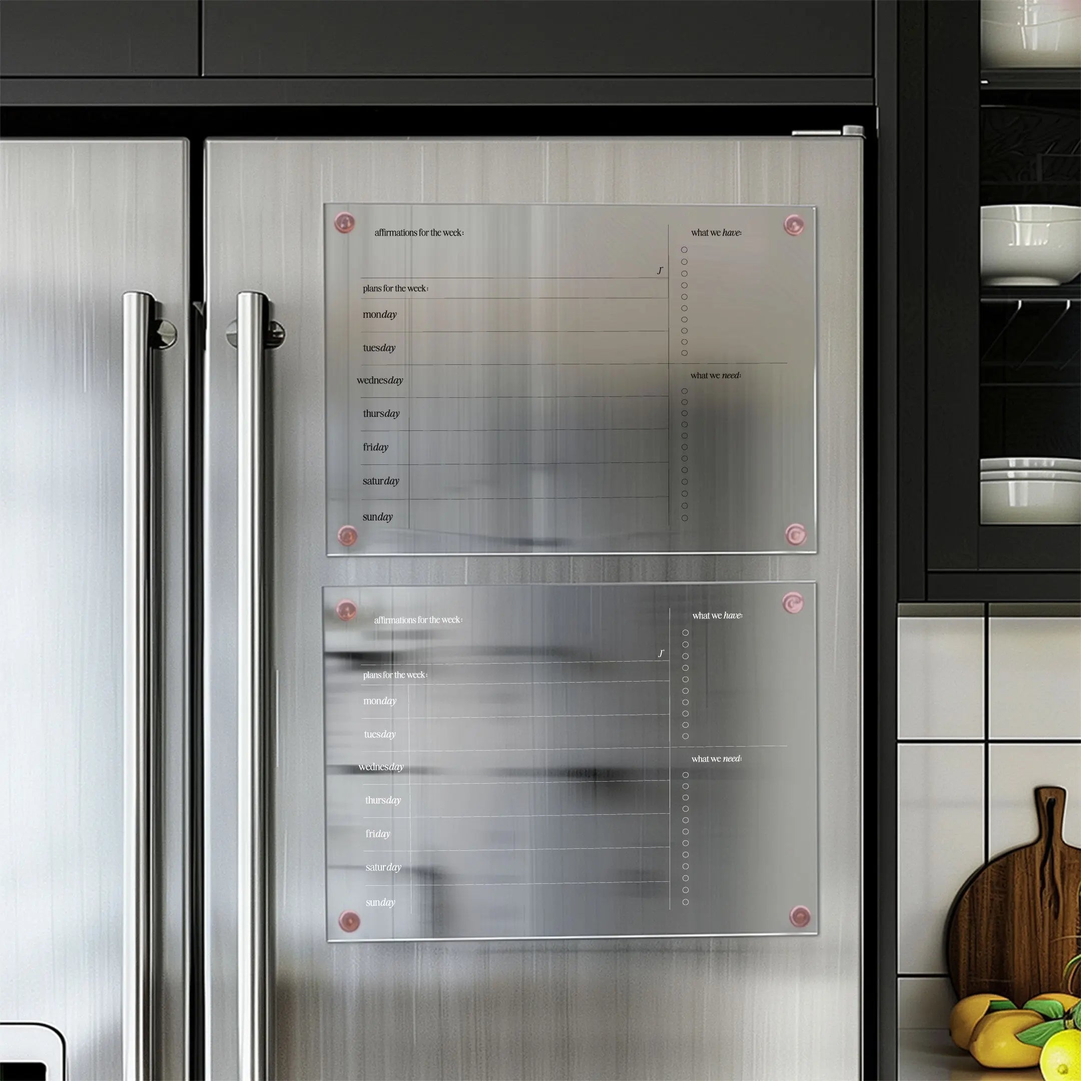 Abundance Magnetic Board (Snow White) - The Project J