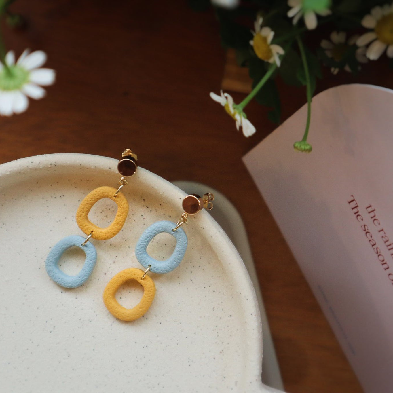 HOPE IS HERE, THE PROJECT J, SUNRISE, HANDMADE EARRINGS