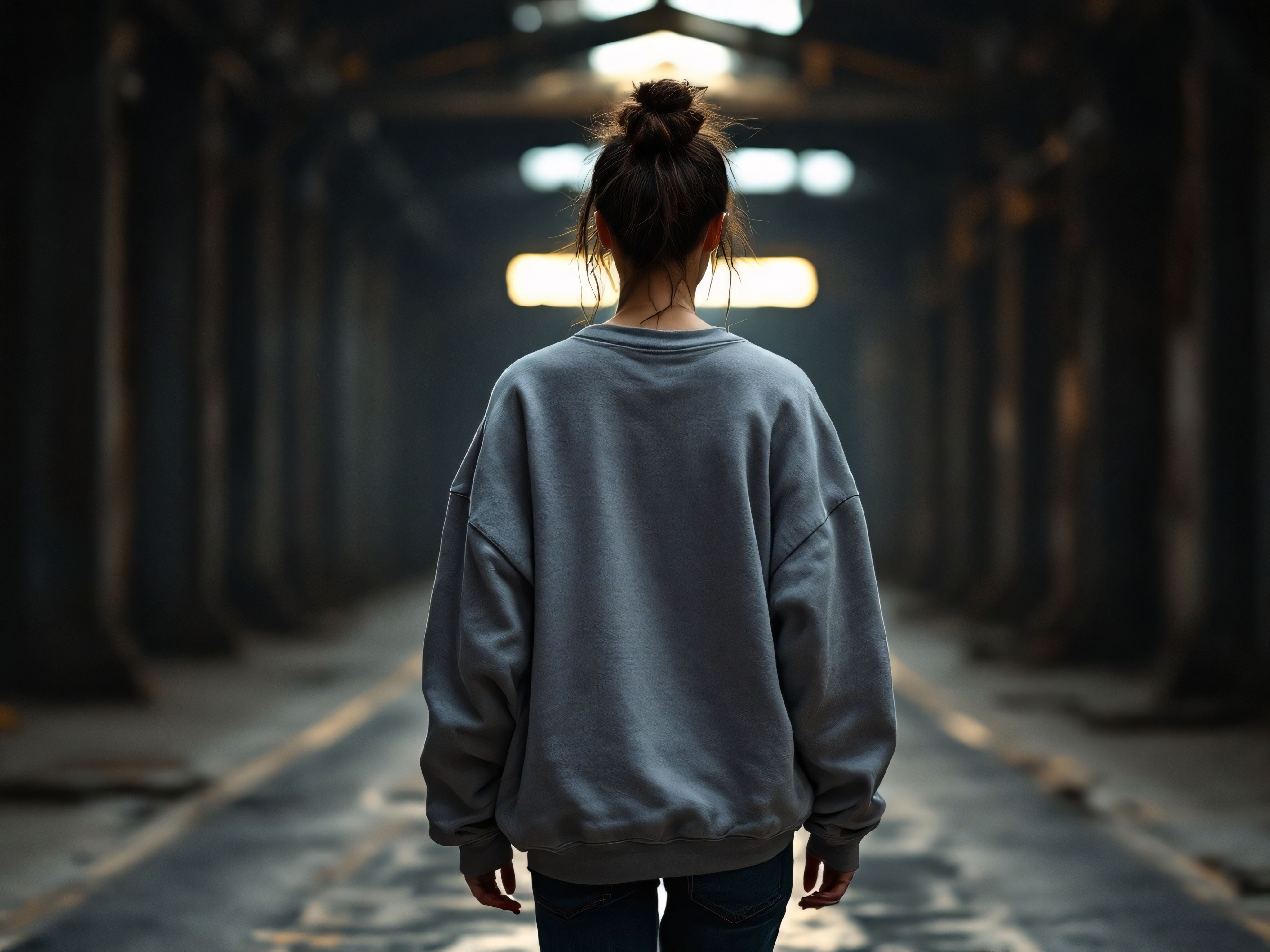 Courage | Oversized Sweatshirt in Grey The Project J