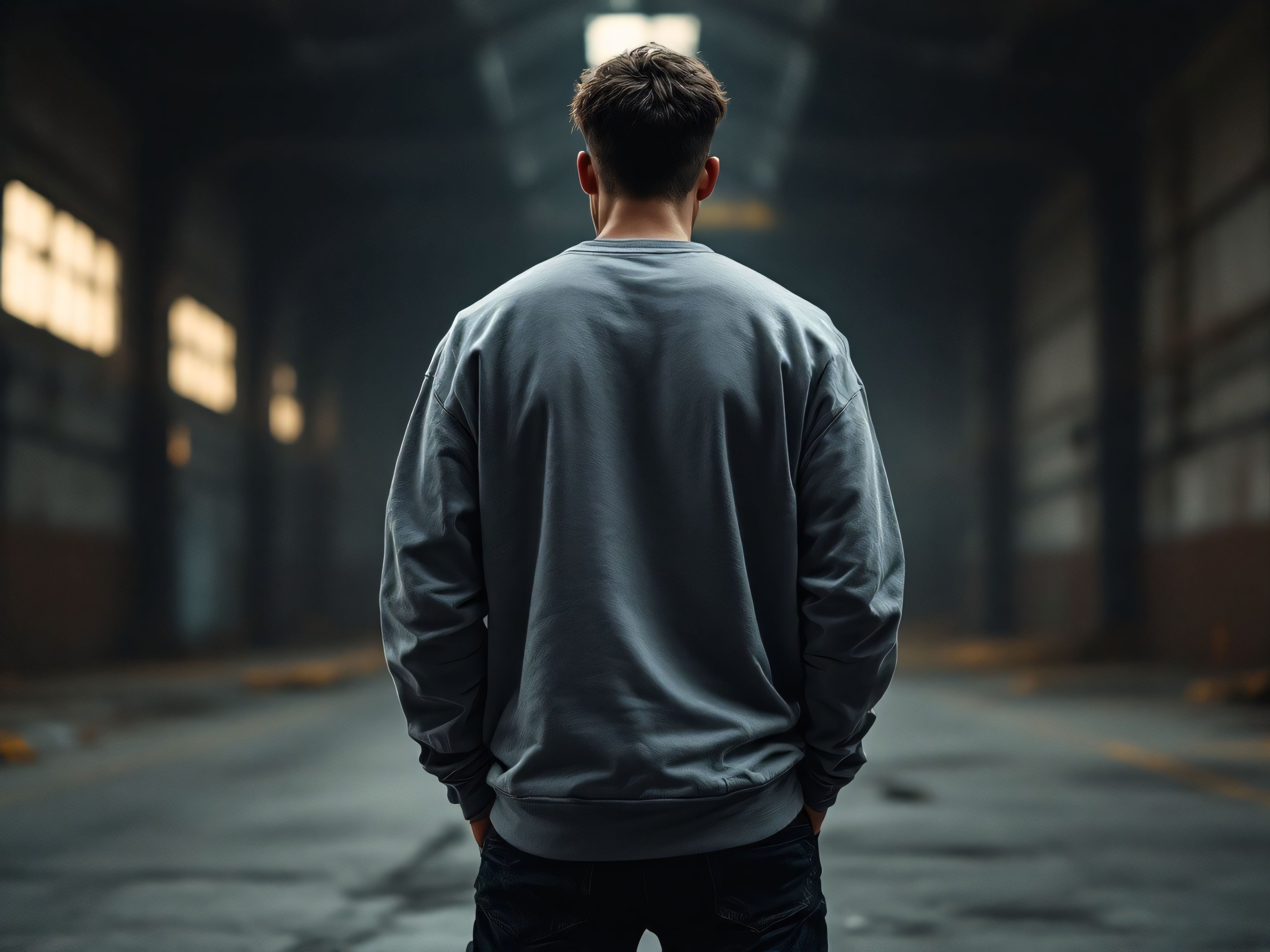 Courage | Oversized Sweatshirt in Grey The Project J