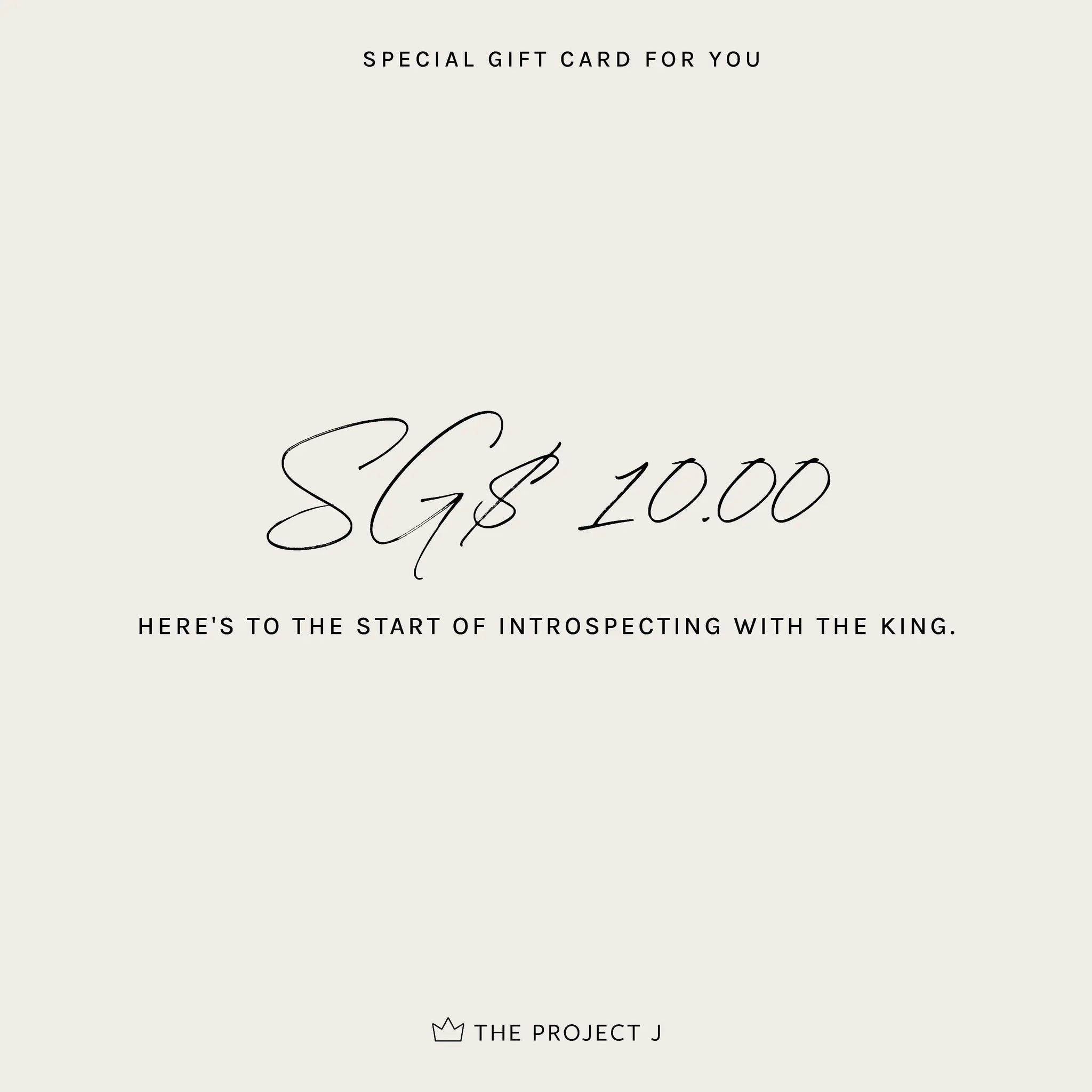 Send a Gift Card - The Project J