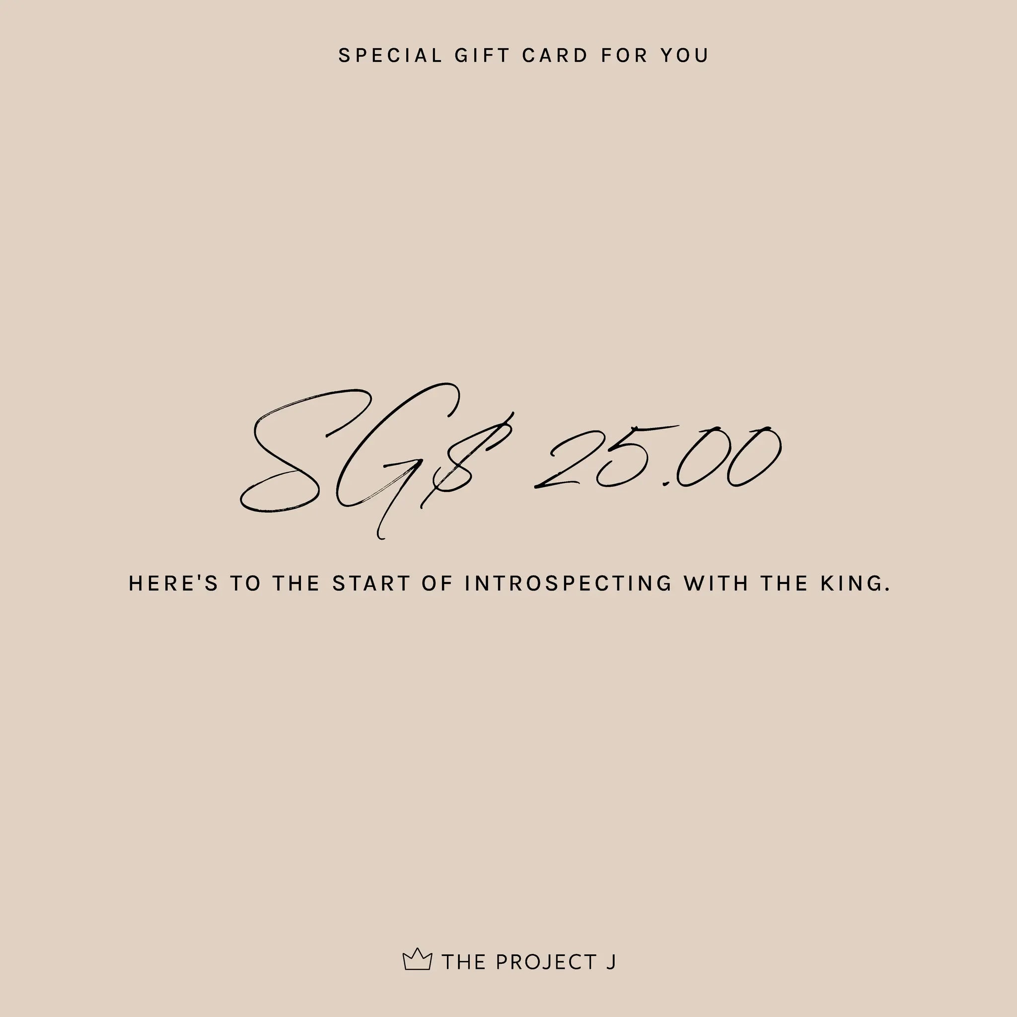 Send a Gift Card - The Project J