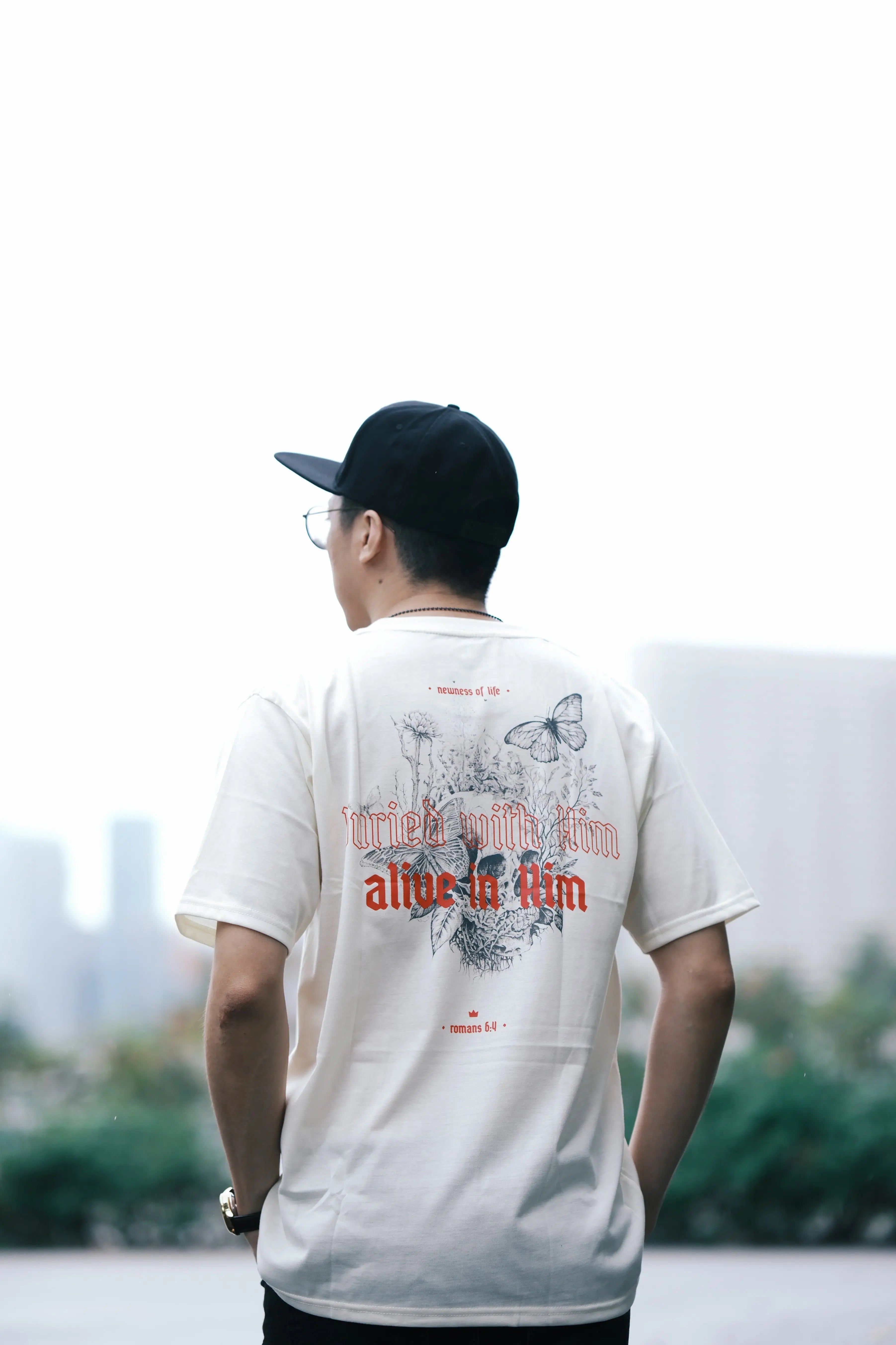 The Project J Faith Apparels Made New Caps Snapback Cap Black on Black Christian Gifts Baptism Singapore