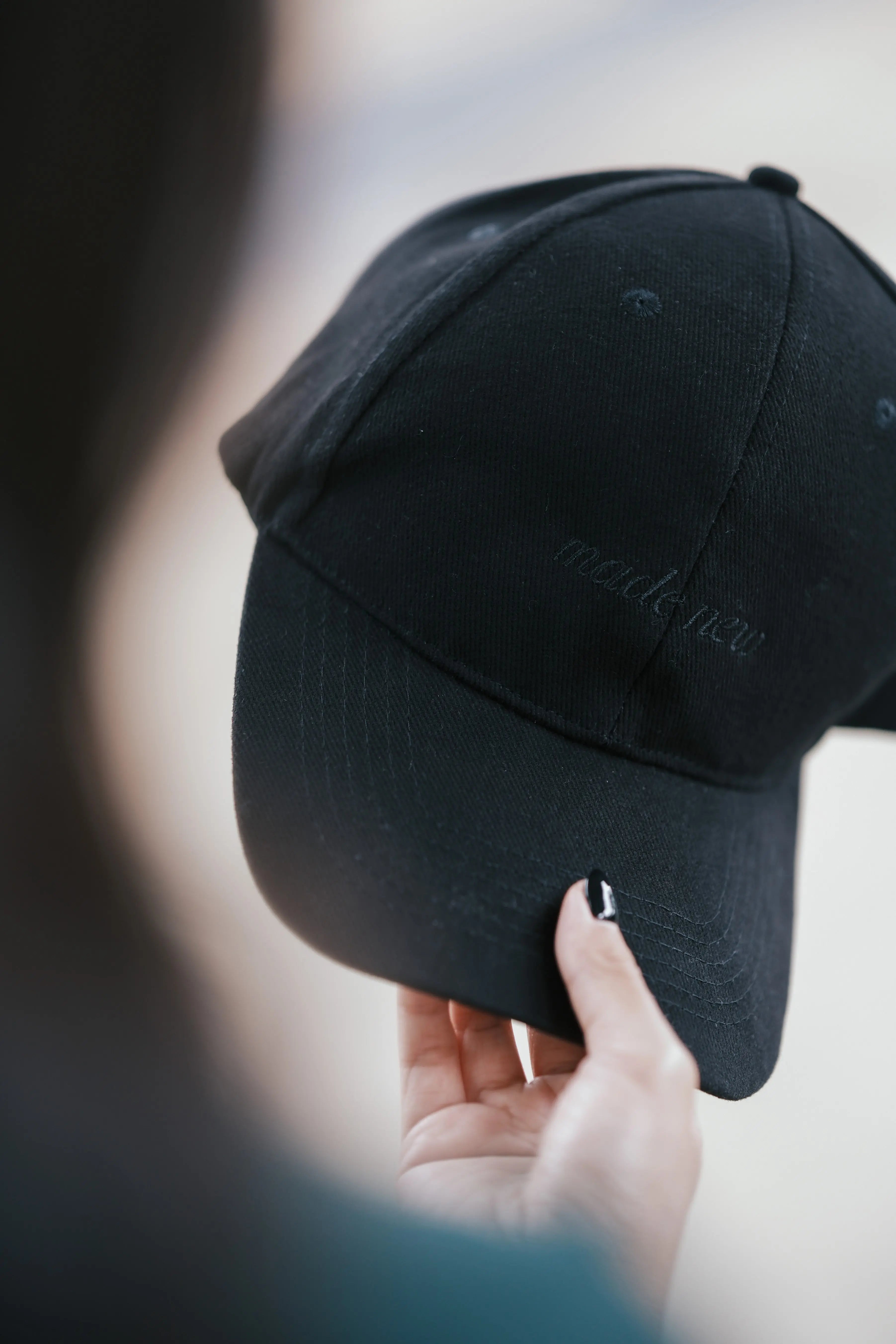 The Project J Faith Apparels Made New Caps Baseball Cap Black on Black Christian Gifts Baptism