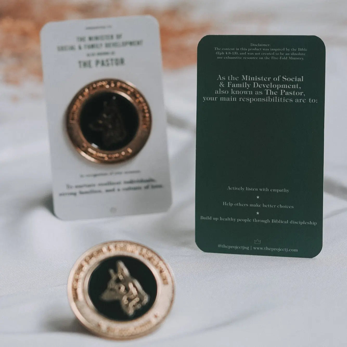 The Pastor | 5-Fold Commissioning Pins - The Project J