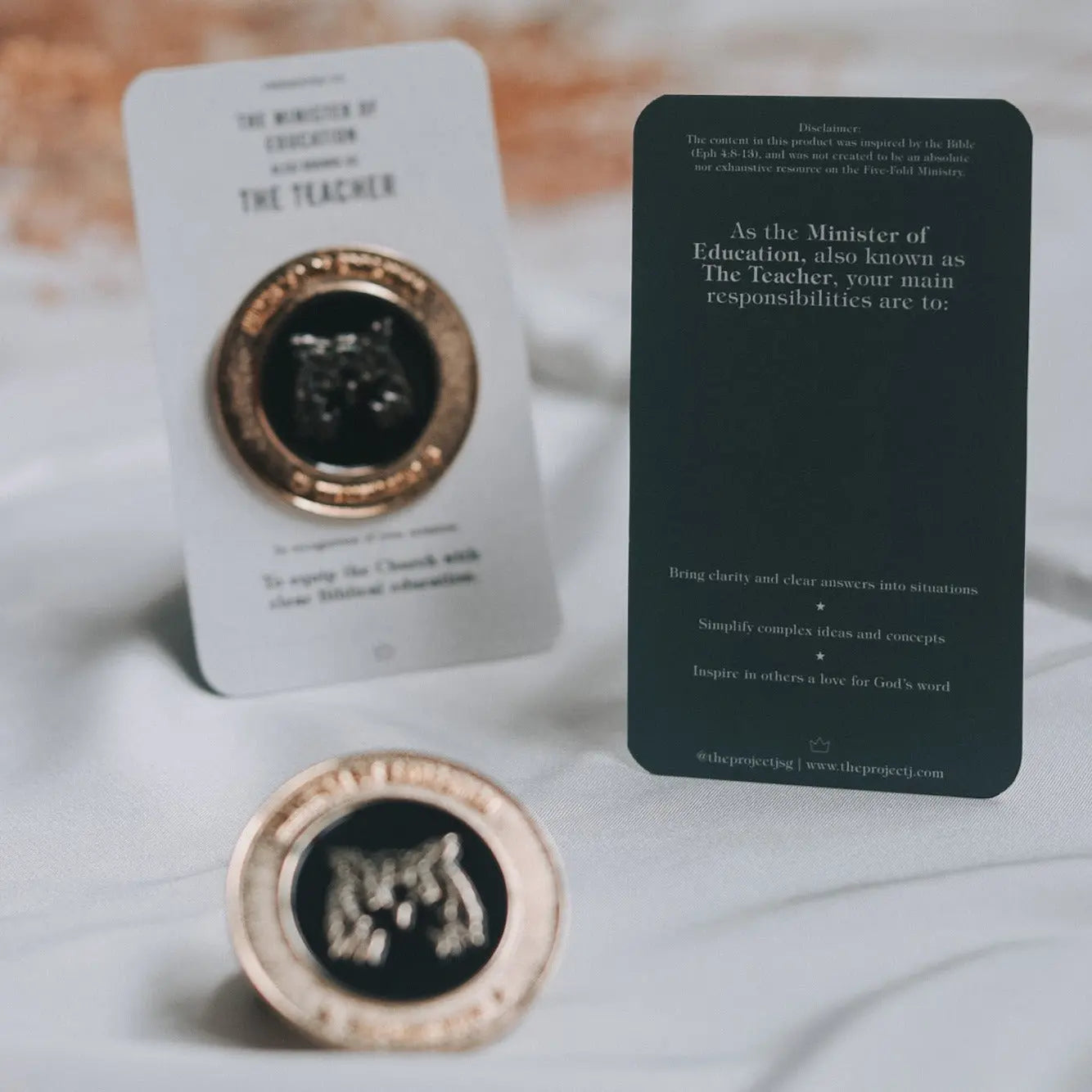 The Teacher | 5-Fold Commissioning Pins - The Project J