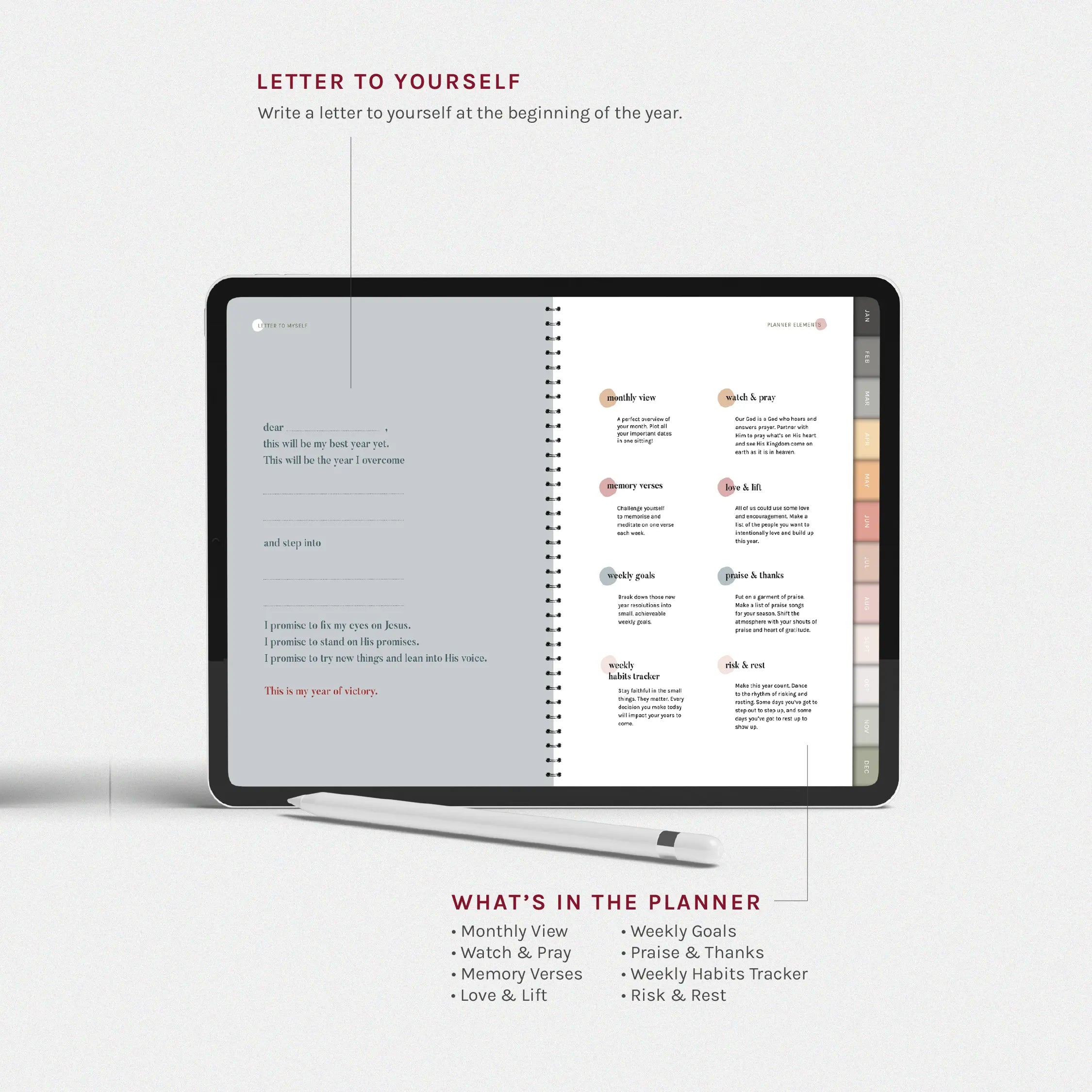Undated Planner: Year of Goodness | Digital - The Project J