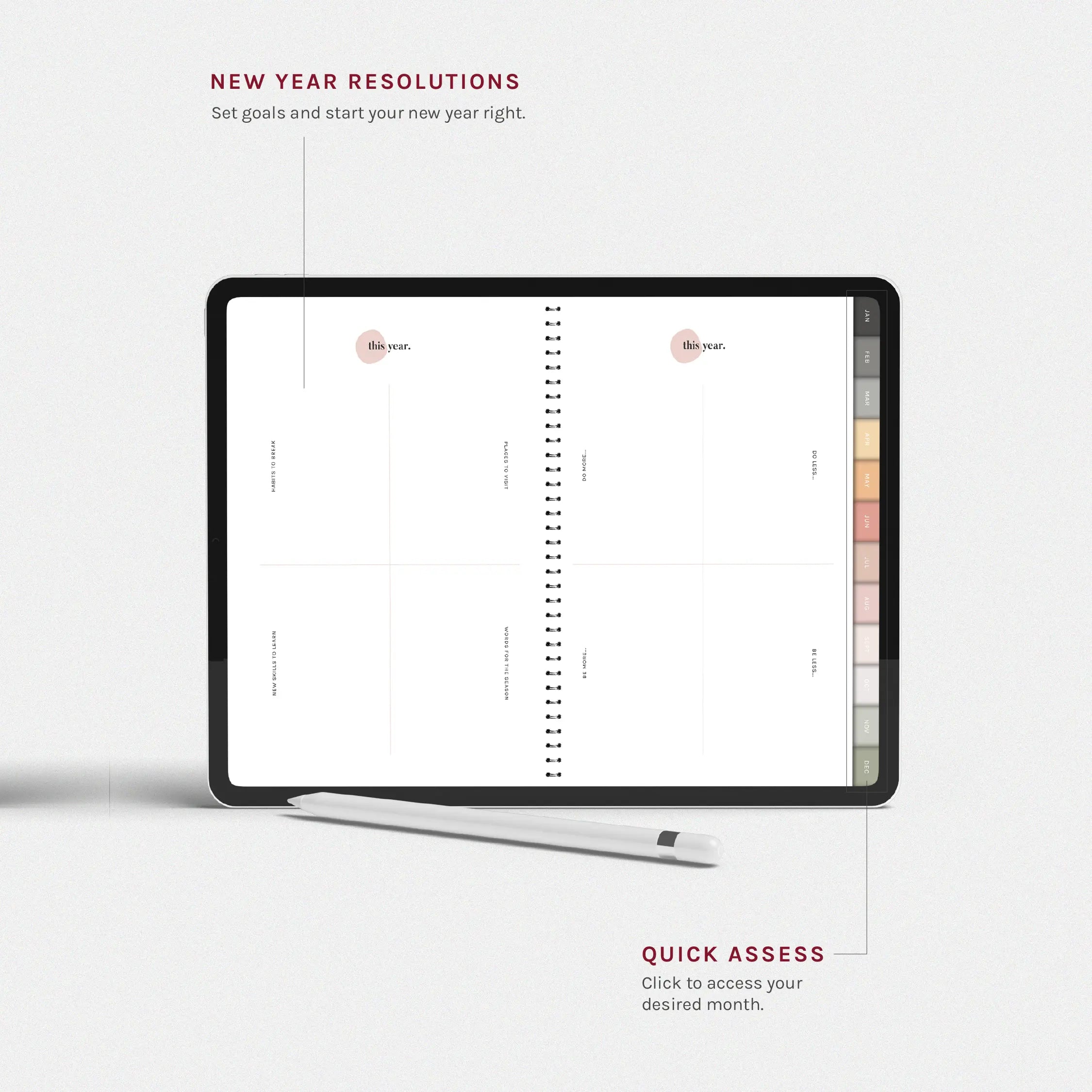 Undated Planner: Year of Goodness | Digital - The Project J