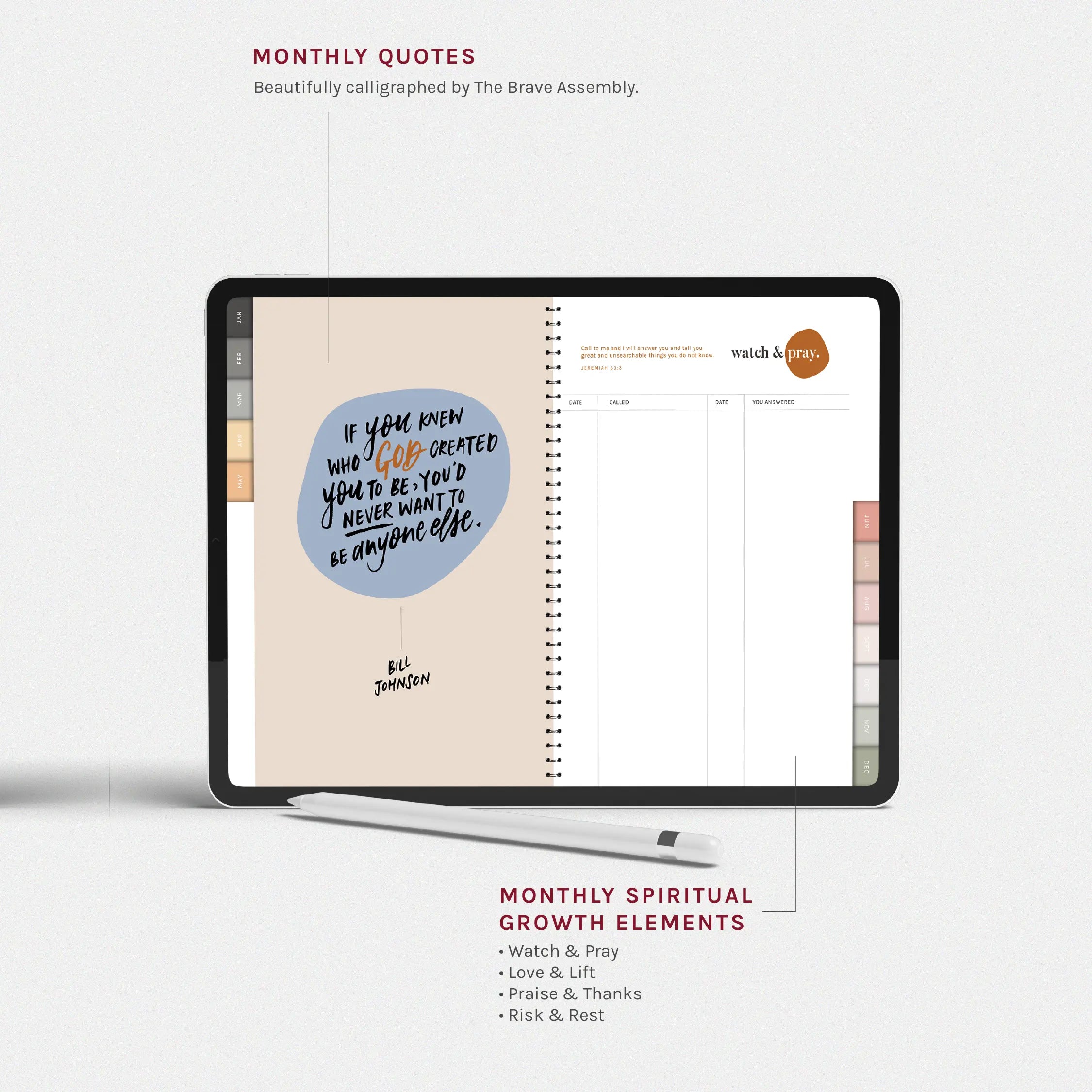 Undated Planner: Year of Goodness | Digital - The Project J