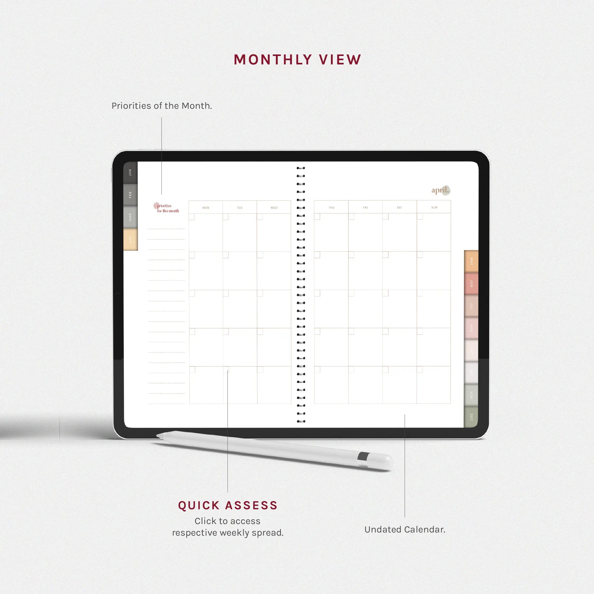 Undated Planner: Year of Goodness | Digital - The Project J