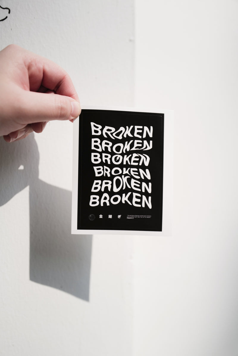 The Project J Stickers Christian Gifts Kintsugi Broken Psalm