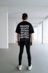 Kintsugi | Oversized Tee in Black