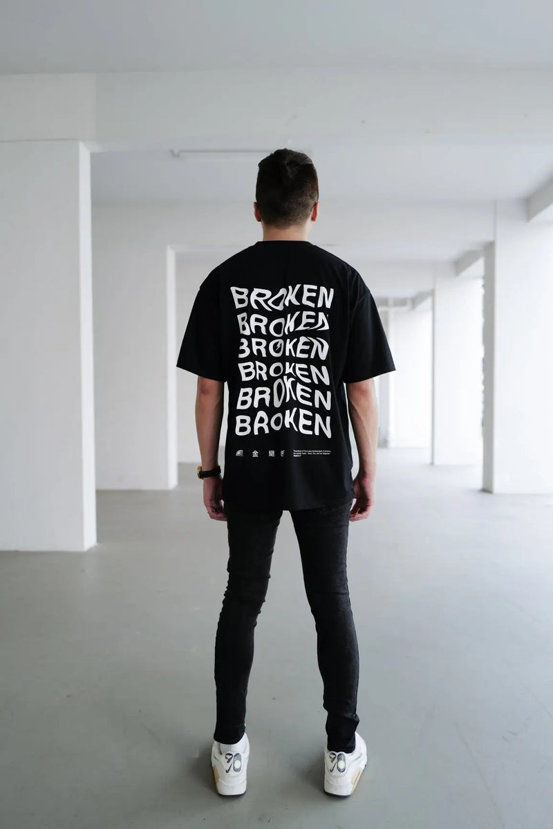 Kintsugi | Oversized Tee in Black