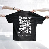 The Project J Faith Apparel Kintsugi Broken Label Christian Gifts Oversized Tee
