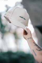 The Project J Faith Apparels Made New Caps Baseball Cap Forest Green Cream Christian Gifts Baptism 