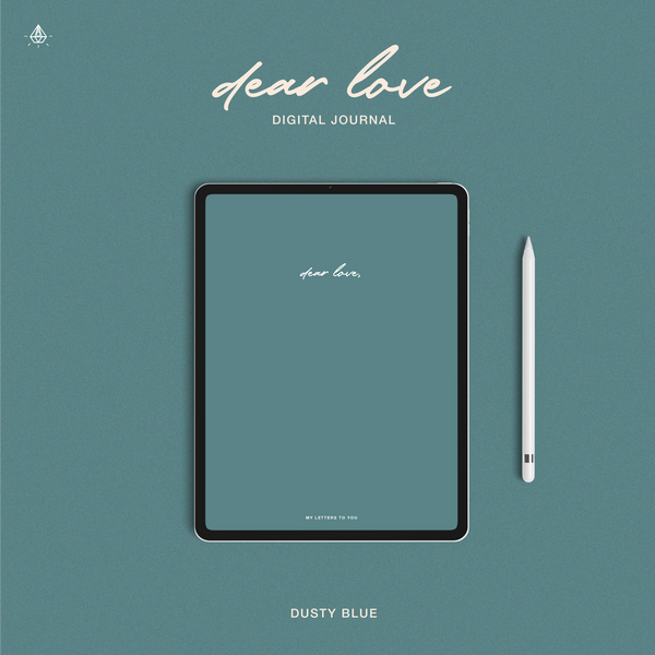 dear love | Digital Journal (Dusty Blue)