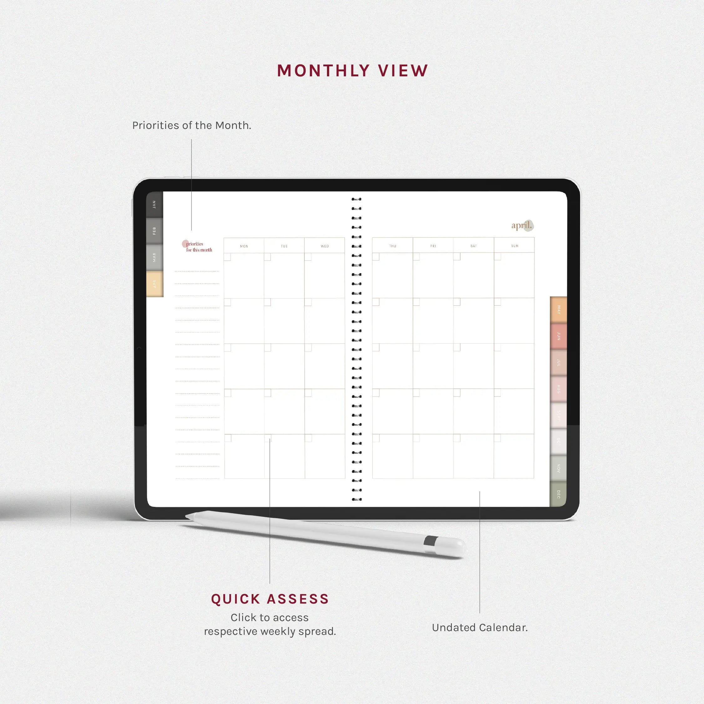 Undated Planner: Year of Goodness | Digital